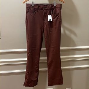 Mother brown ankle pleather pants NWT Sz 29